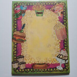 Paper Wiz Sealed Stationery Snack Food Junk Popcorn Ice Cream Fries Paper Pad